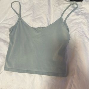 brandy melville brand sage green tank crop top